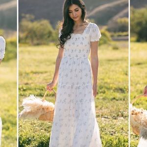Smocked Floral Maxi Dress